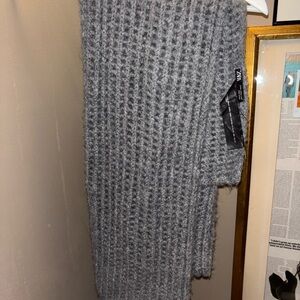 Zara Unisex Textured Knit Gray Sweater